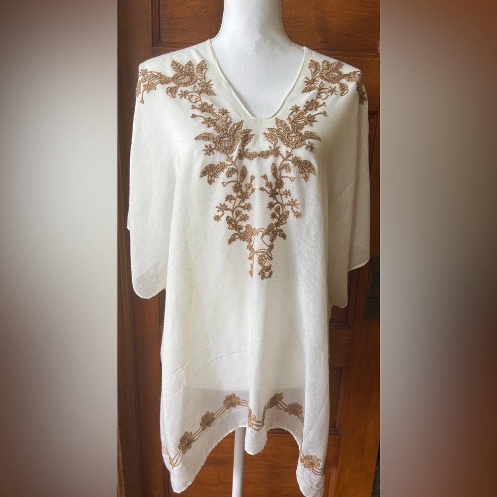 Do Everything in Love Cream Embellished Top